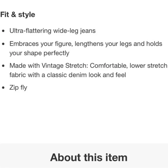 LEVIS Jeans Wide Leg NWT High Rise 728 Premium Woodstock Dark Wash Blue Size 27 - Picture 15 of 16